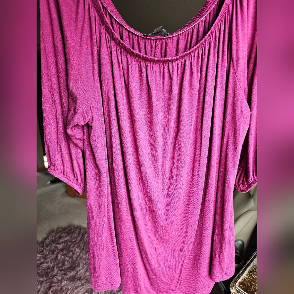 Lane Bryant On/off Shoulder Plus Size Top